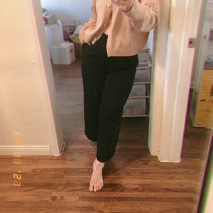 H&M black wide leg culottes pants